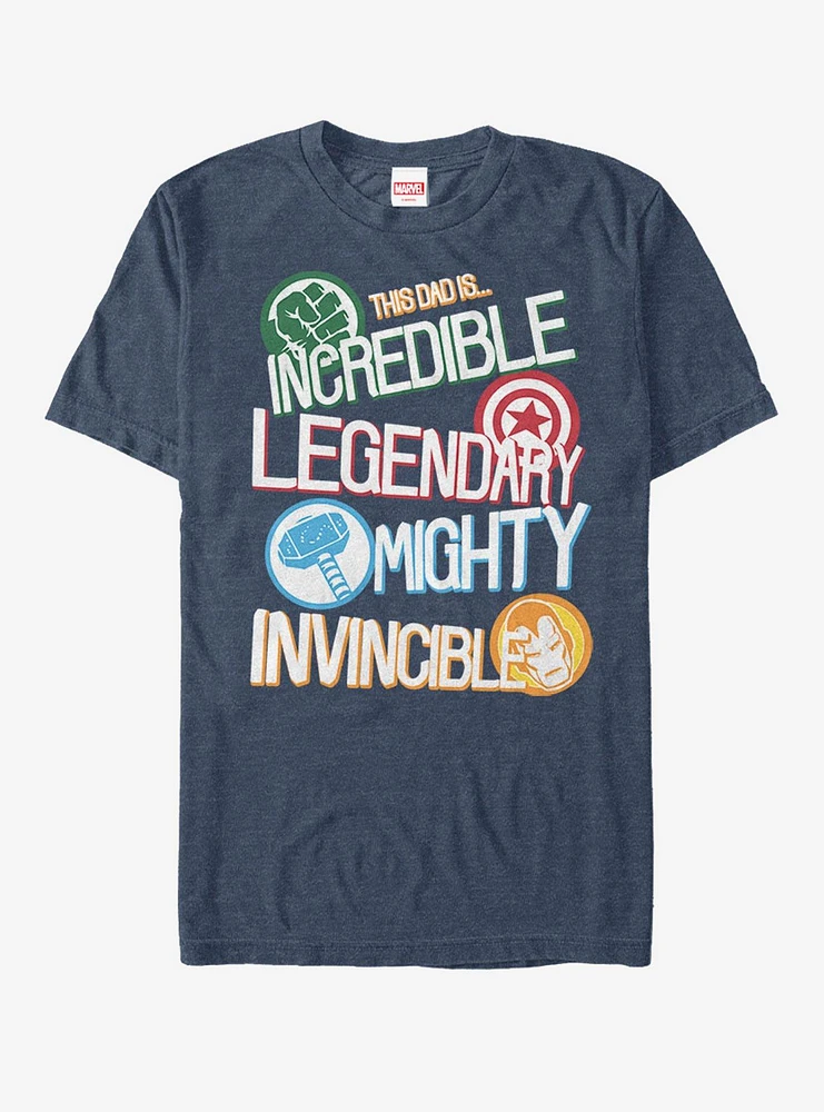 Hot Topic Marvel The Avengers Dad Words T-Shirt