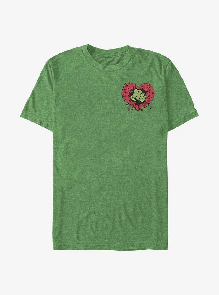 Hot Topic Marvel The Hulk Smash Heart T-Shirt