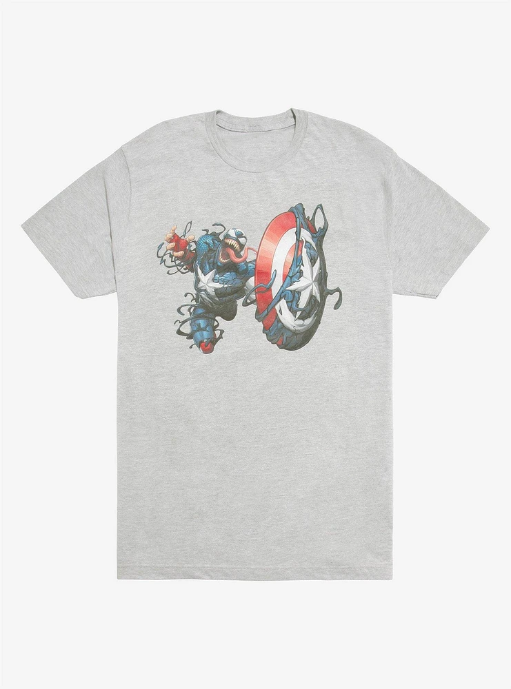 Hot Topic Marvel Venom Captain America T-Shirt