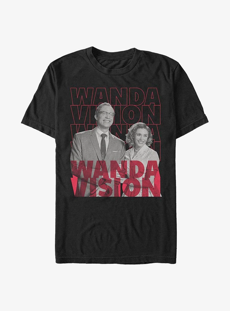 Hot Topic Marvel WandaVision Repeating Text T-Shirt