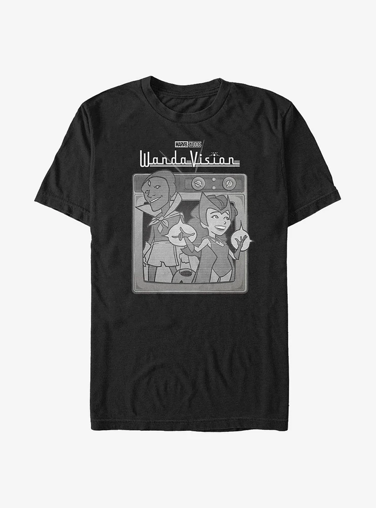 Hot Topic Marvel WandaVision Vintage T.V. T-Shirt