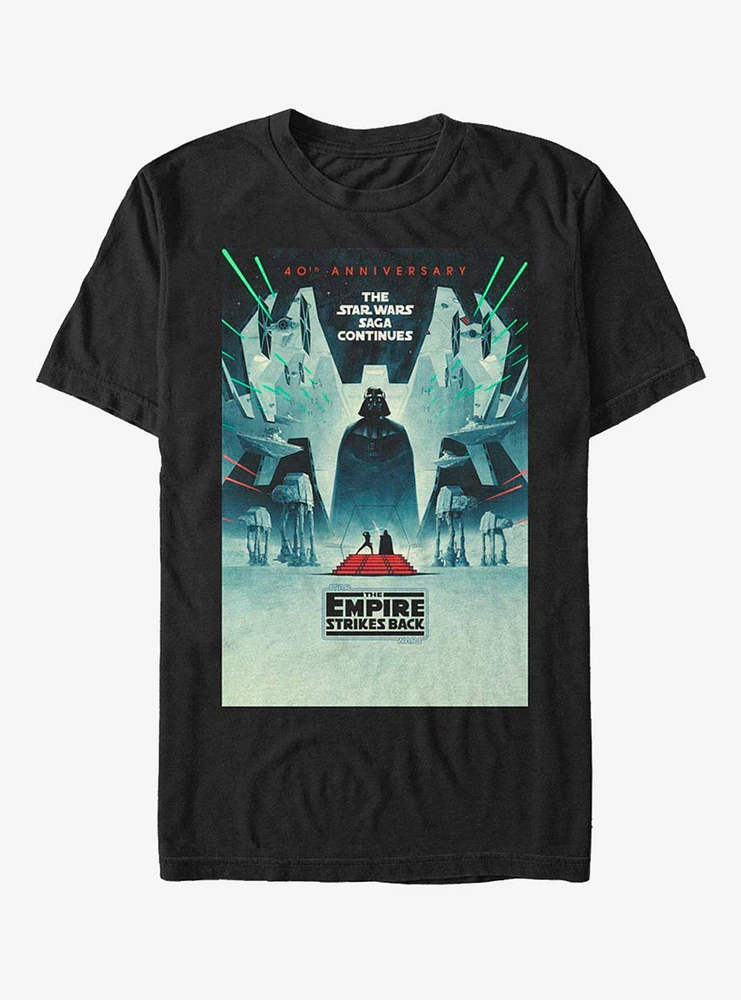 Hot Topic Star Wars Episode V: The Empire Strikes Back 40th Anniversary Poster T-Shirt