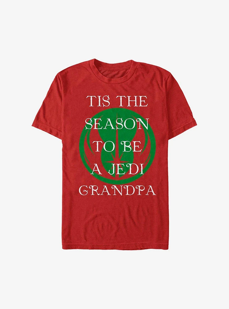 Hot Topic Star Wars Jedi Grandpa Holiday T-Shirt