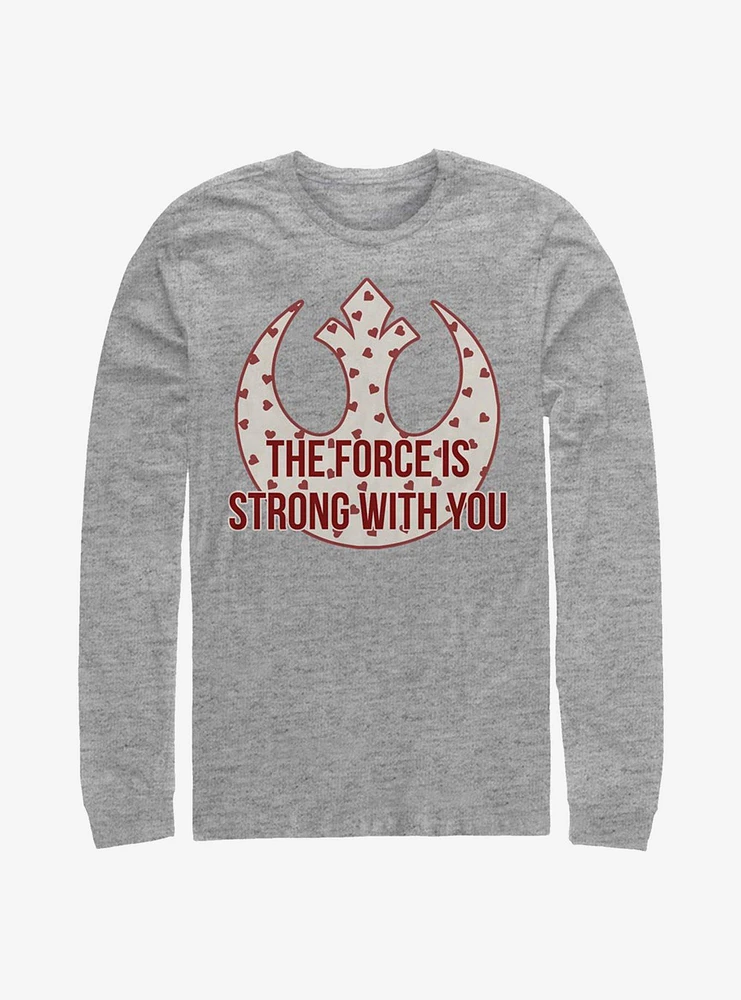 Hot Topic Star Wars Strong Heart Force Long-Sleeve T-Shirt