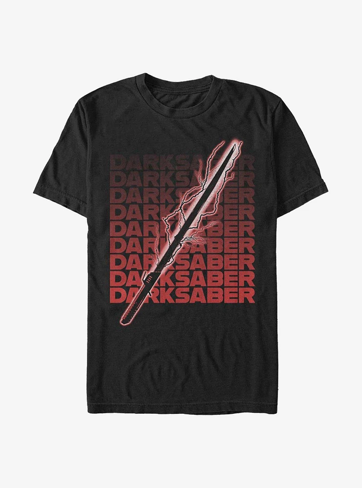 Hot Topic Star Wars The Mandalorian Darksaber Text T-Shirt