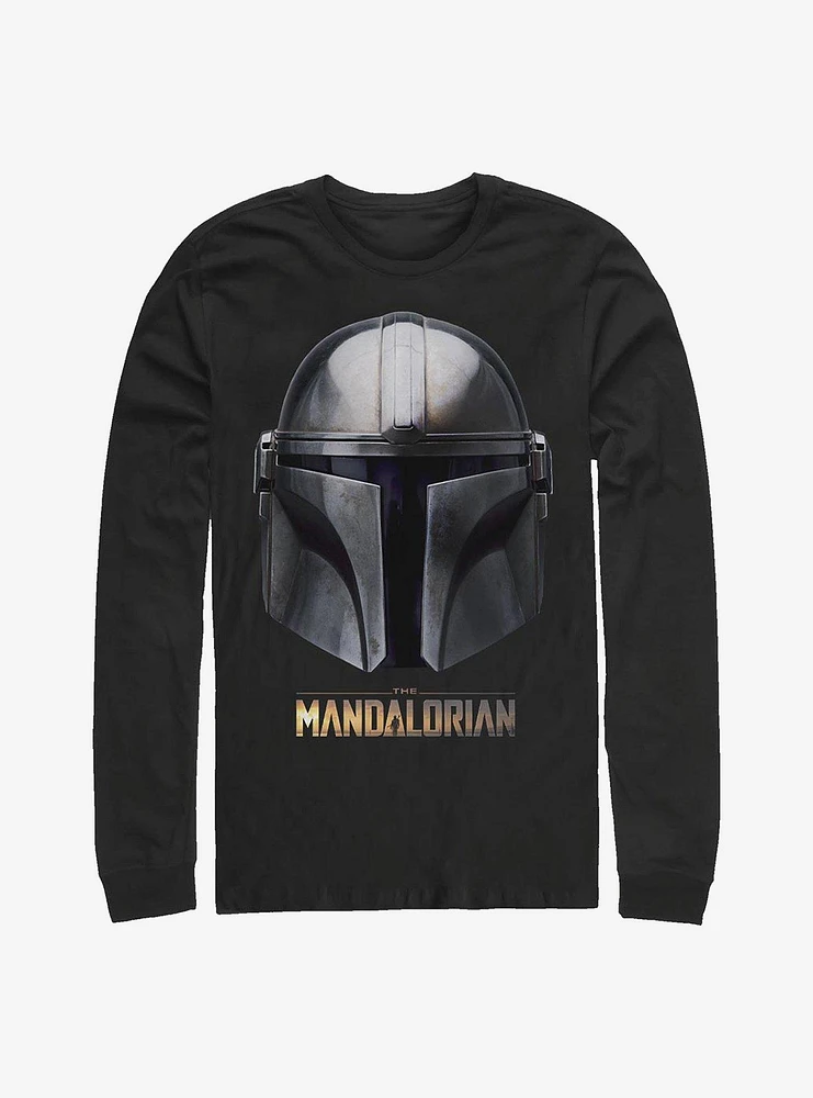 Hot Topic Star Wars The Mandalorian Helmet Long-Sleeve T-Shirt