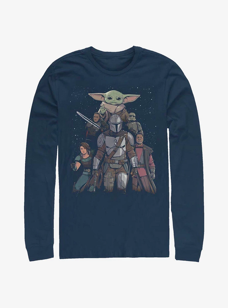 Hot Topic Star Wars The Mandalorian Poster Long-Sleeve T-Shirt