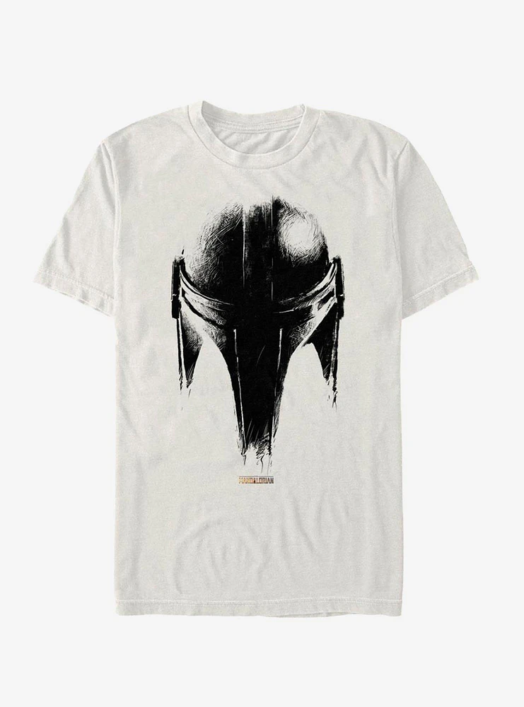 Hot Topic Star Wars The Mandalorian Sketch Helm T-Shirt