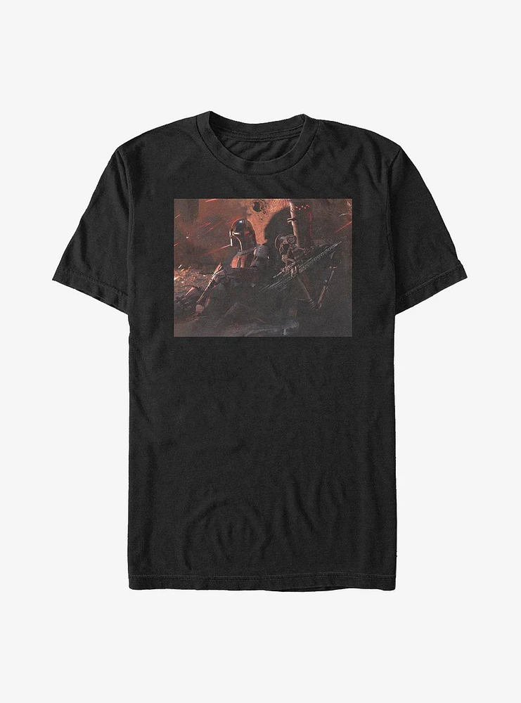 Hot Topic Star Wars The Mandalorian Warzone T-Shirt