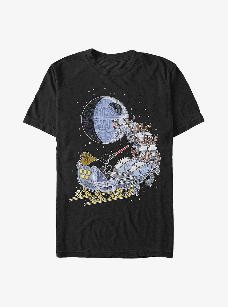 Hot Topic Star Wars Vader Sleigh T-Shirt