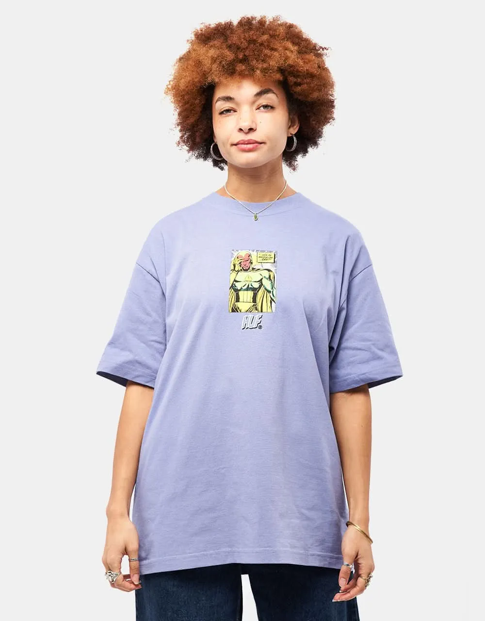 HUF x Marvel Avengers Sad Android T-Shirt - Vintage Violet