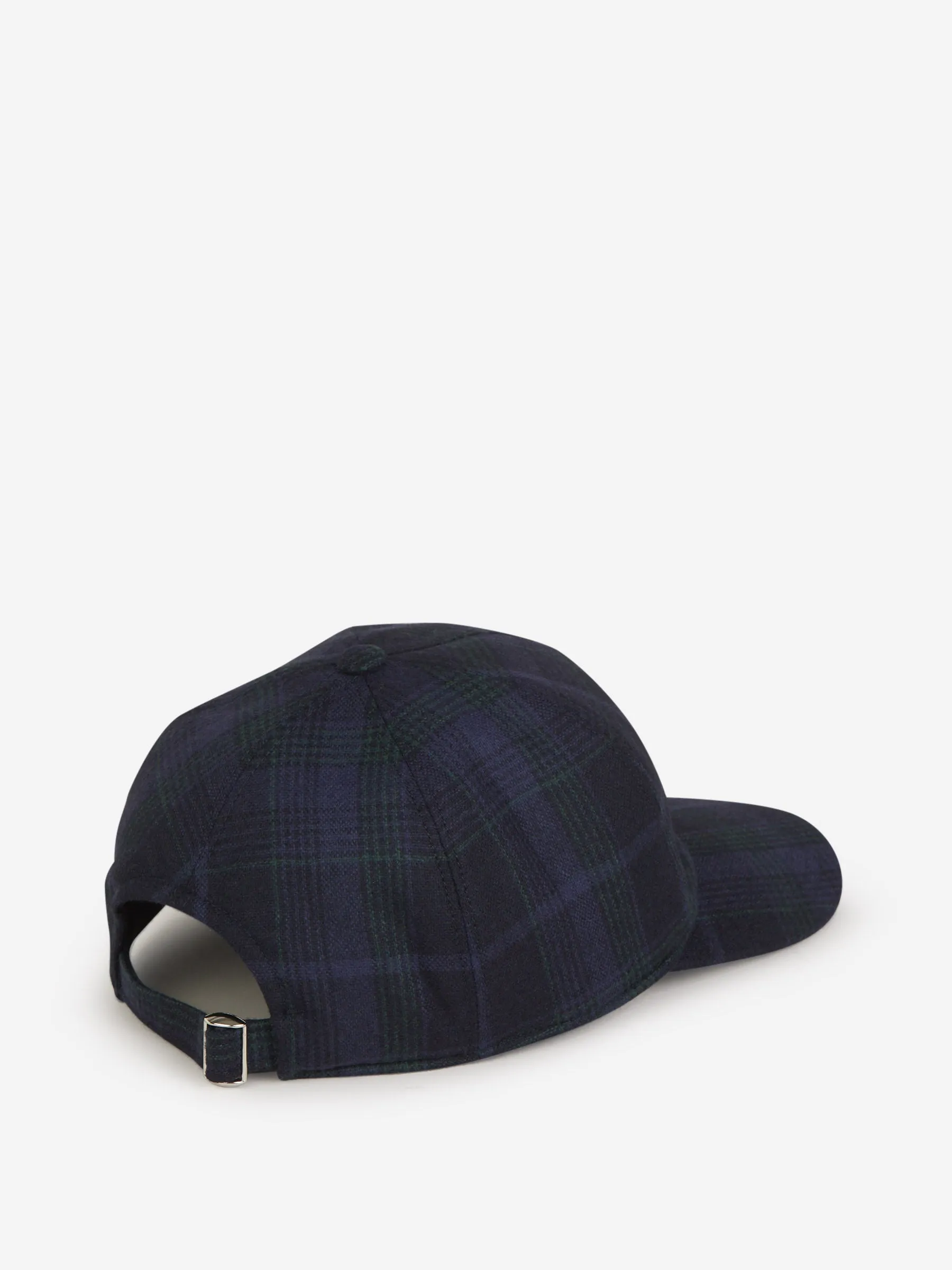 Isaia Checked Motif Cap 