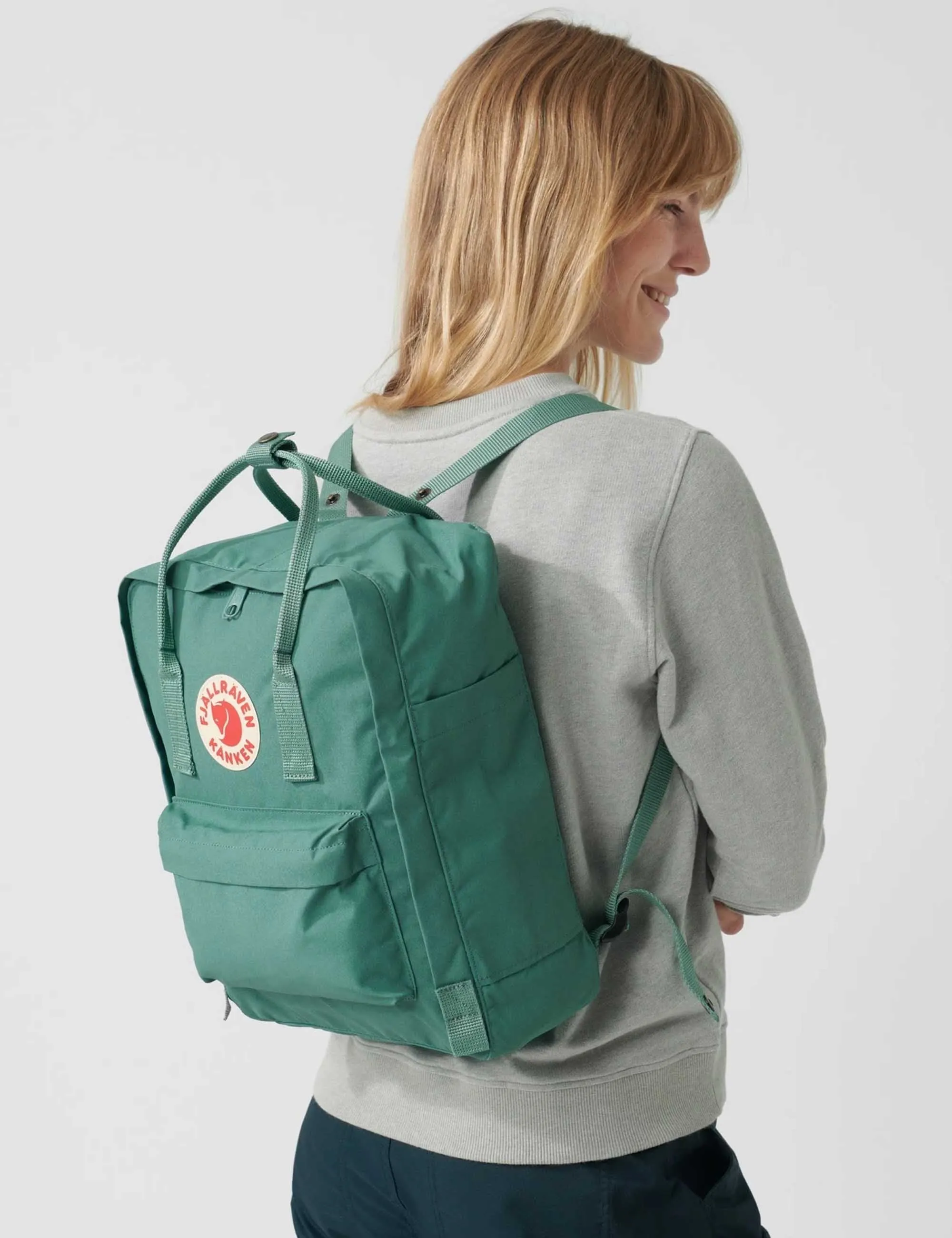 Kanken Classic Backpack - Sky Blue-Light Oak