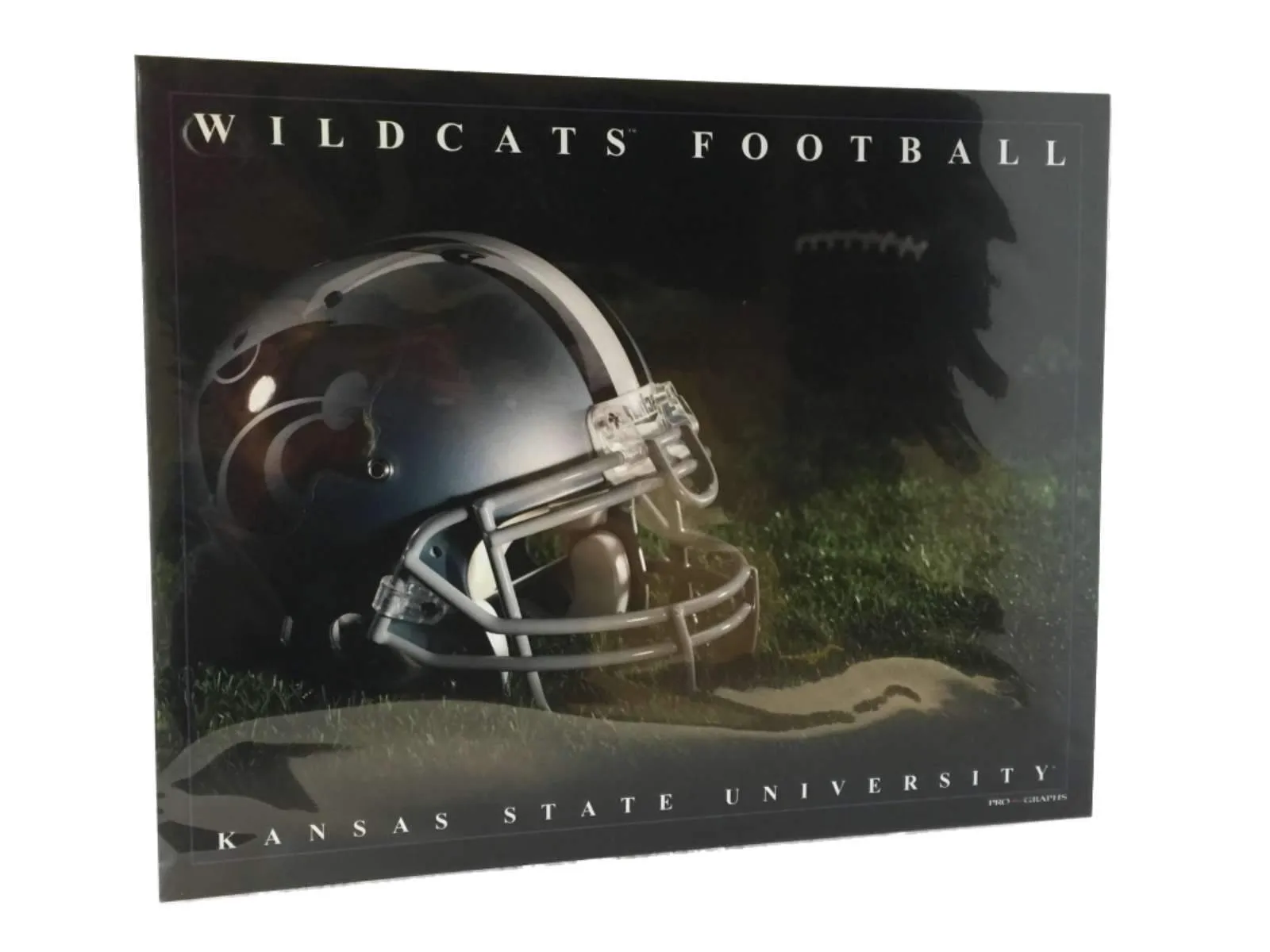 Kansas State Wildcats ProGraphs Football Helmet Ready to Frame Print 16 x 20