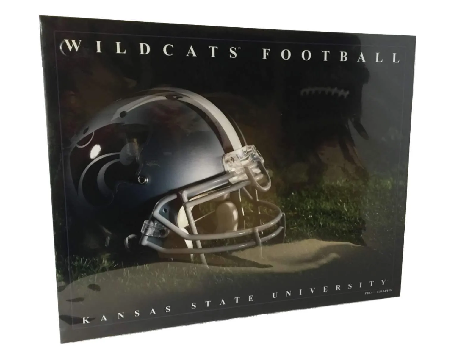 Kansas State Wildcats ProGraphs Football Helmet Ready to Frame Print 16 x 20