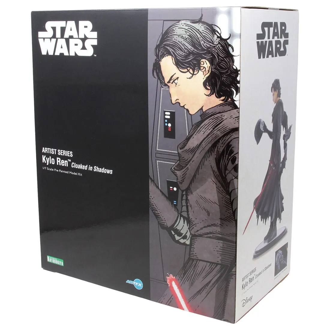 Kotobukiya ARTFX Artist Series Star Wars The Force Awakens Kylo Ren Cloaked In Shadows Statue (black)