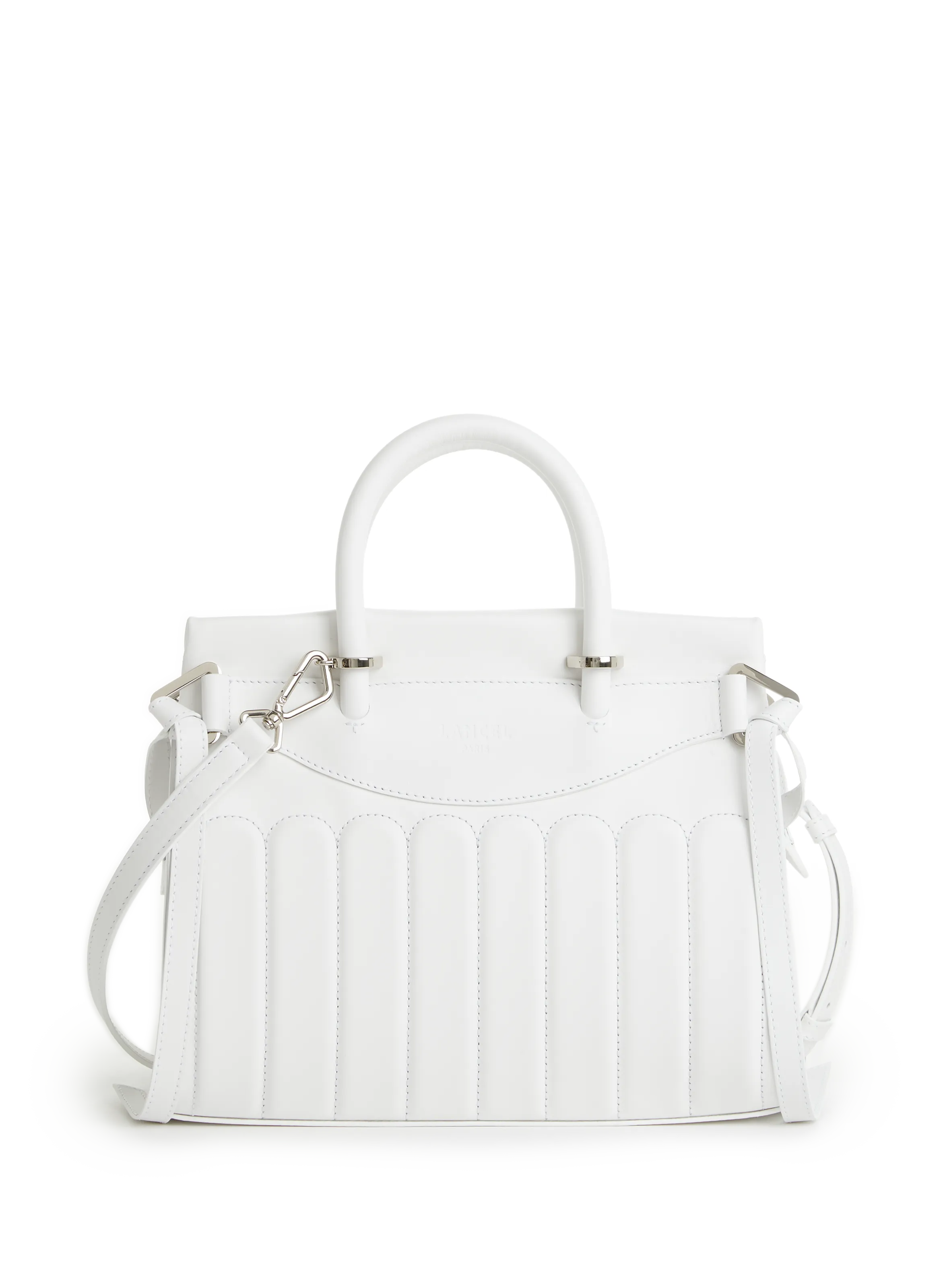 LANCEL  Rodeo leather bag - White