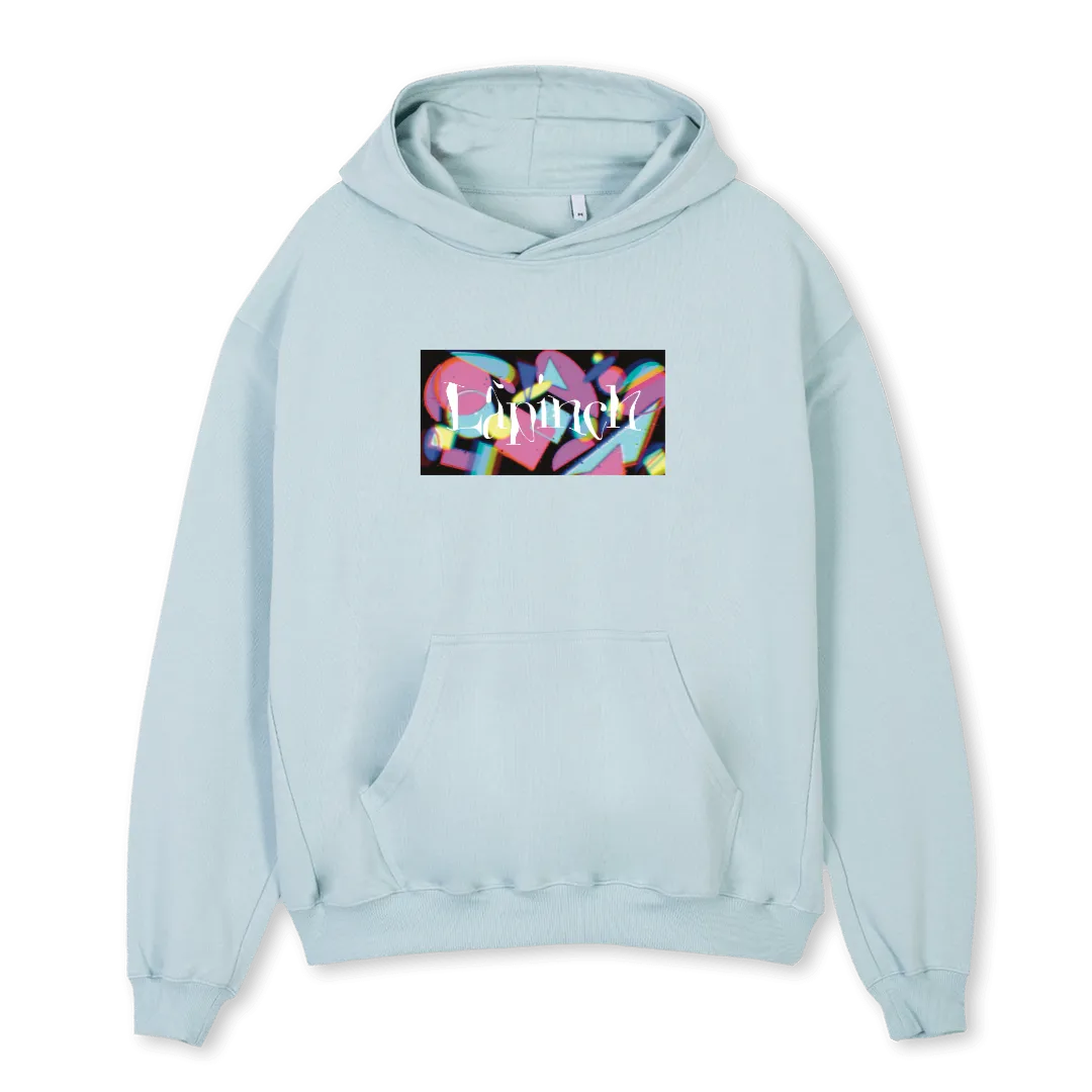 LAPINCH BOXLOGO CB Cold Blue Oversized Hoodie.