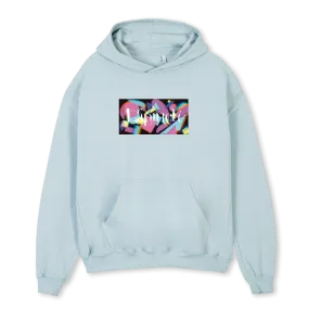 LAPINCH BOXLOGO CB Cold Blue Oversized Hoodie.