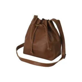 Leather Bucket Bag | Honey