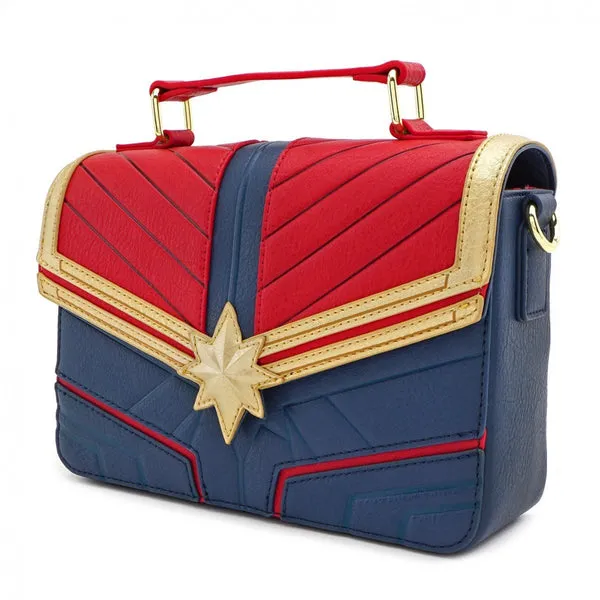 Loungefly X Marvel Captain Marvel Cosplay Cross Body Bag