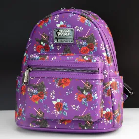 Loungefly x Star Wars Kylo Ren Floral Mini Backpack