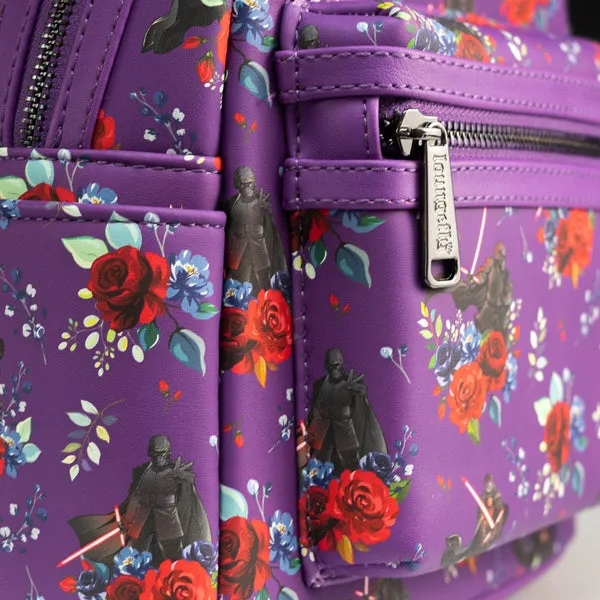 Loungefly x Star Wars Kylo Ren Floral Mini Backpack