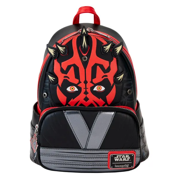 Loungefly x Star Wars Phantom Menace 25th Anniversary Darth Maul Cosplay Mini Backpack