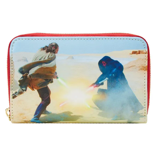 Loungefly x Star Wars Scenes Phantom Menace Zip Around Wallet