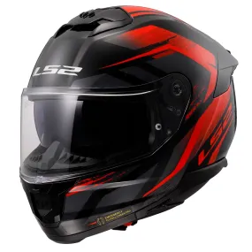 LS2 FF808 Stream II Fury Helmet - Black/Red