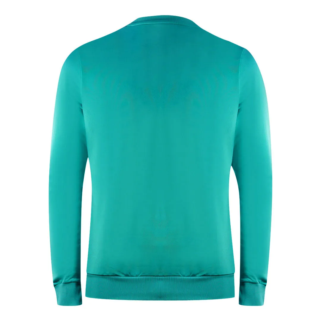 Lyle & Scott Golf Tech Crew Neck Teal Green Jumper