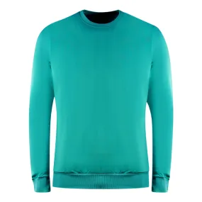 Lyle & Scott Golf Tech Crew Neck Teal Green Jumper