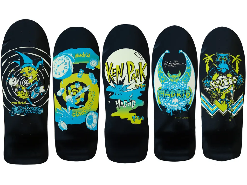 Madrid Skateboards Glow in the Dark Reissue Series (Full Set)