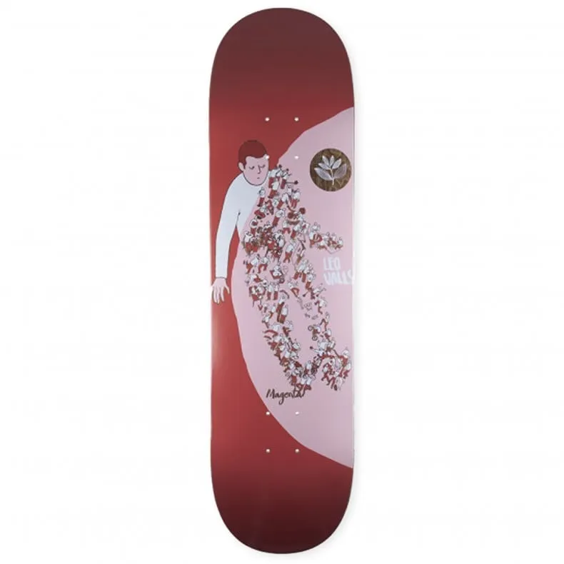 Magenta Leo Valls Extravision Skateboard Deck 8.25