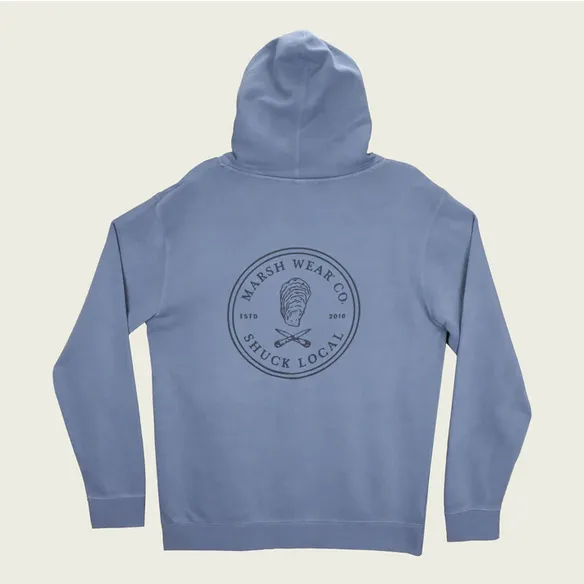 MARSH WEAR SHUCK LOCAL HOODED PULLOVER SWEATSHIRT 