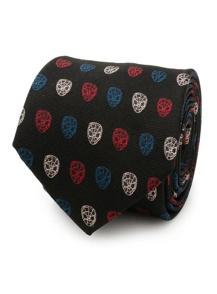 Marvel Spider-Man Black Multi Men's Tie