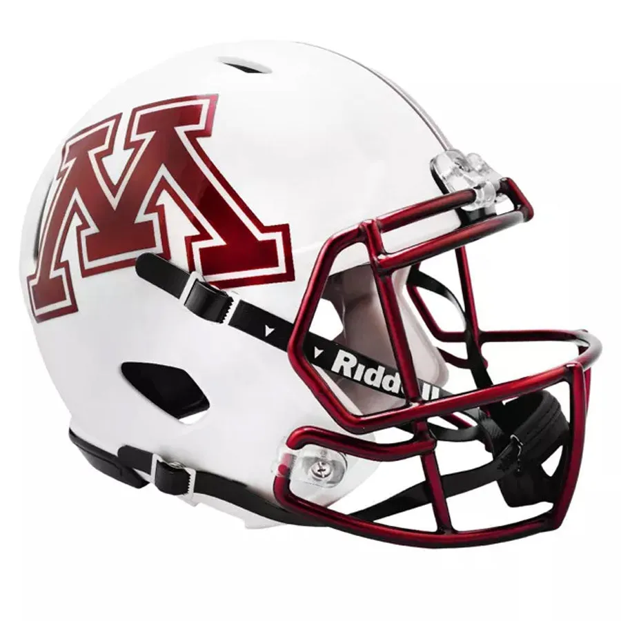 Minnesota Golden Gophers Unsigned White Riddell Speed Mini Helmet