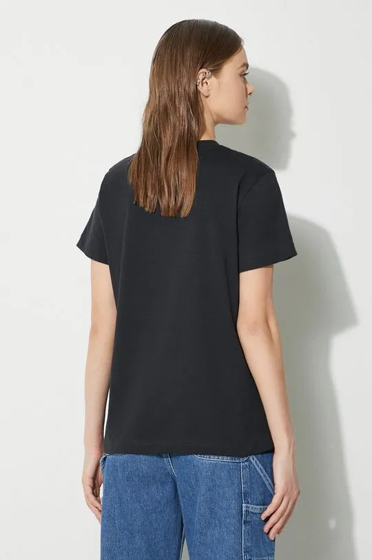 New Balance cotton t-shirt Essentials Cotton women’s black color WT41509BK