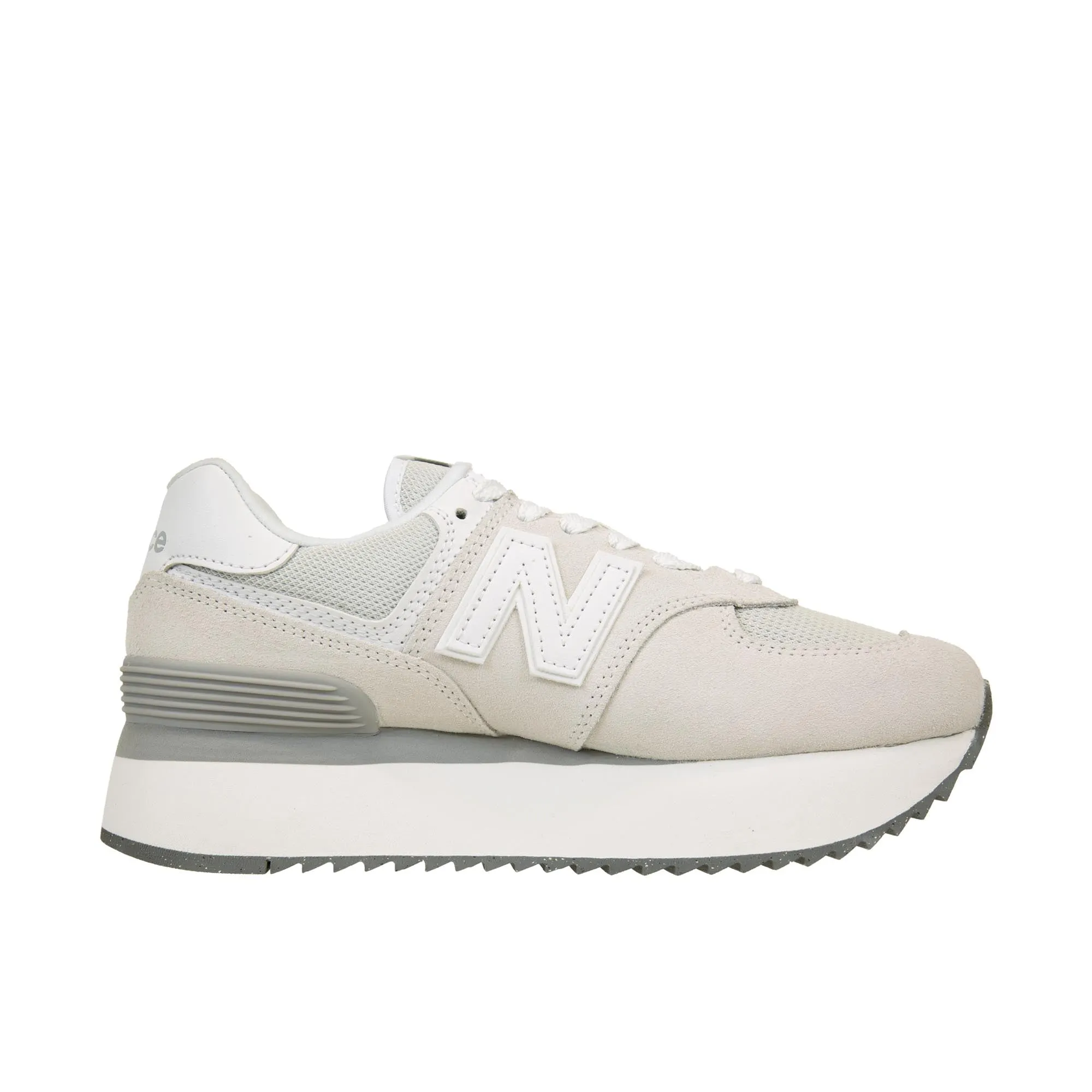 New Balance Womens 574+ Reflection/Rain Cloud/White