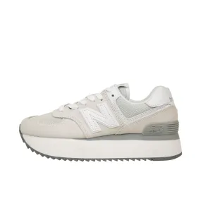 New Balance Womens 574+ Reflection/Rain Cloud/White