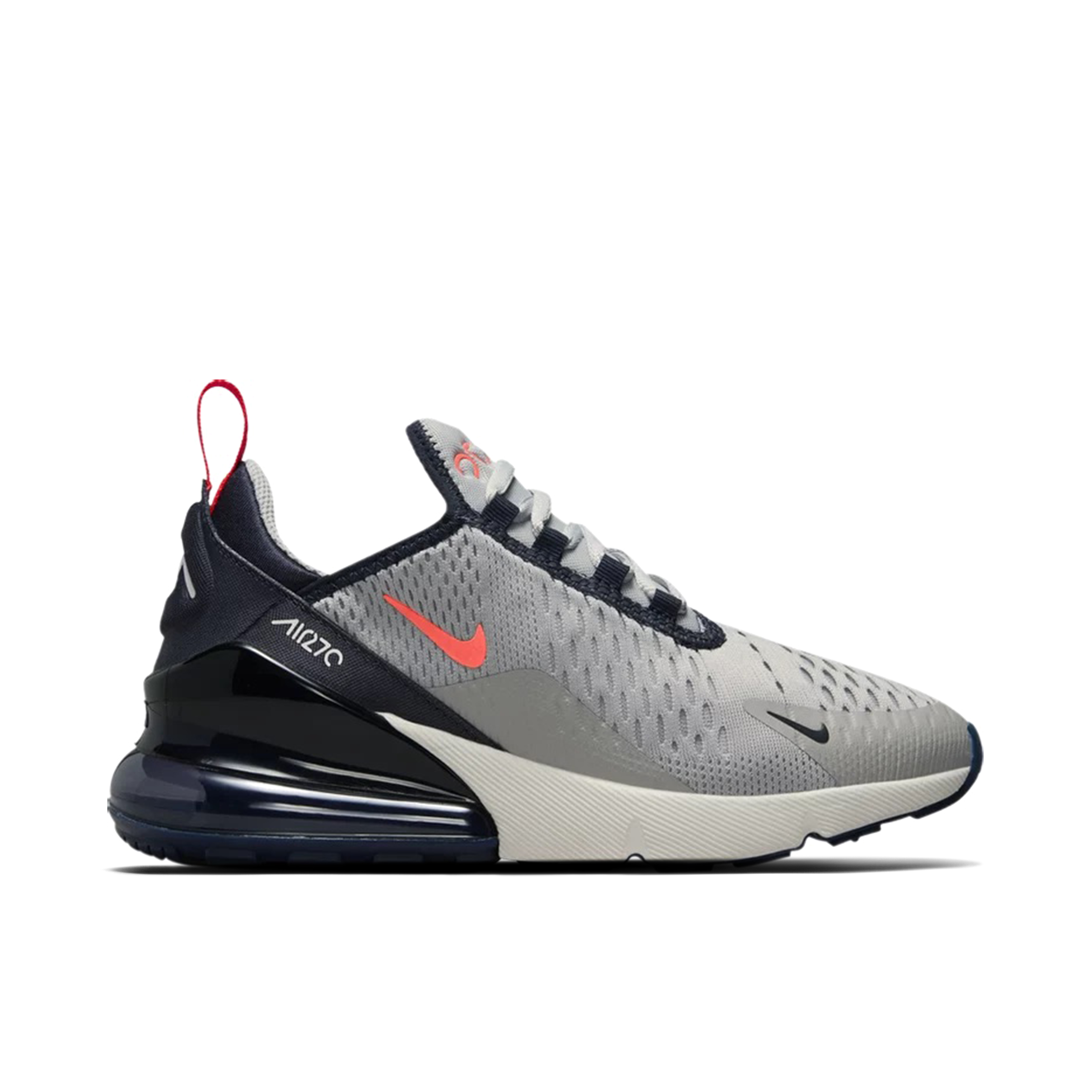 Nike Air Max 270 Grey Black Orange GS | 943345-028 | Laced