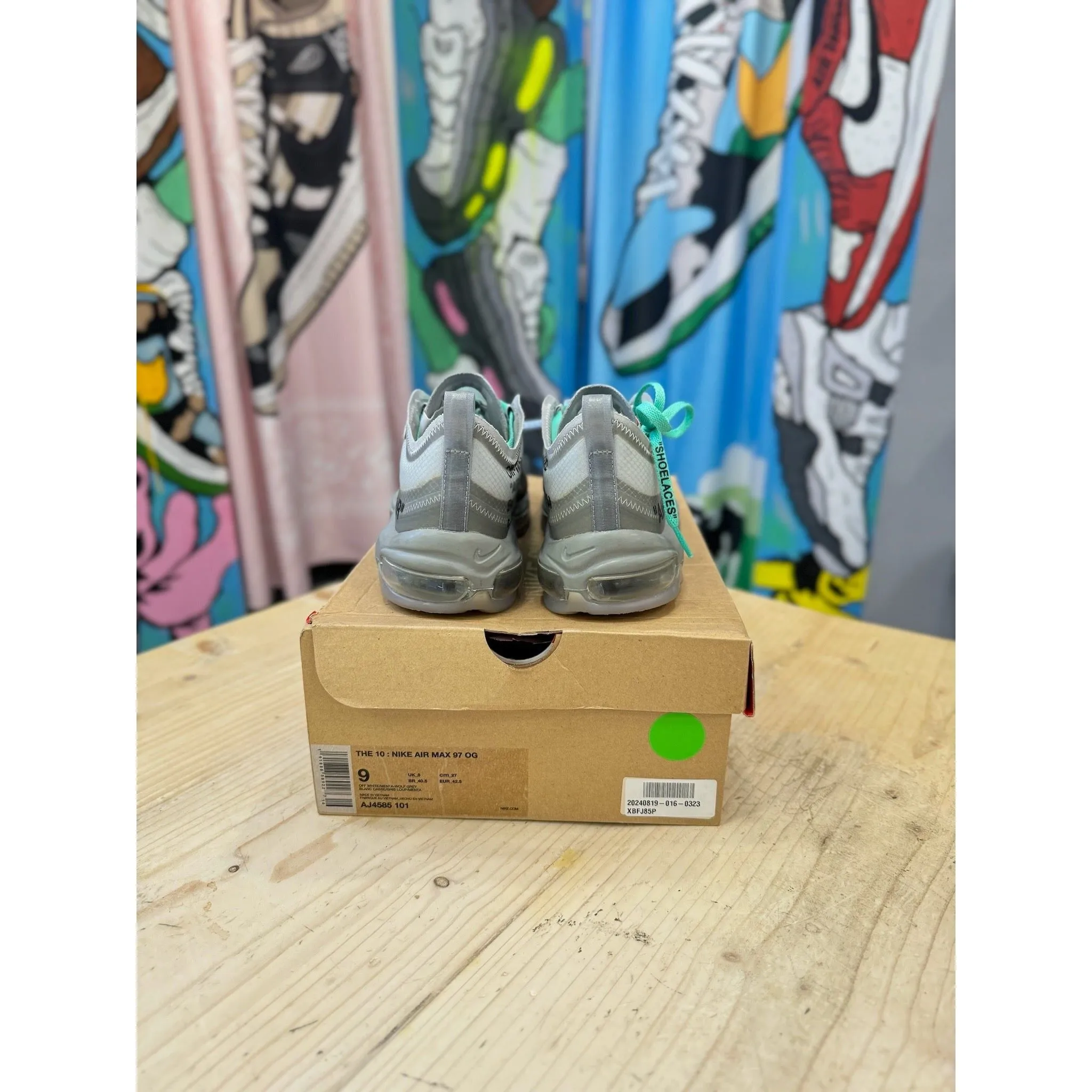 Nike Air Max 97 Off White Menta UK 8