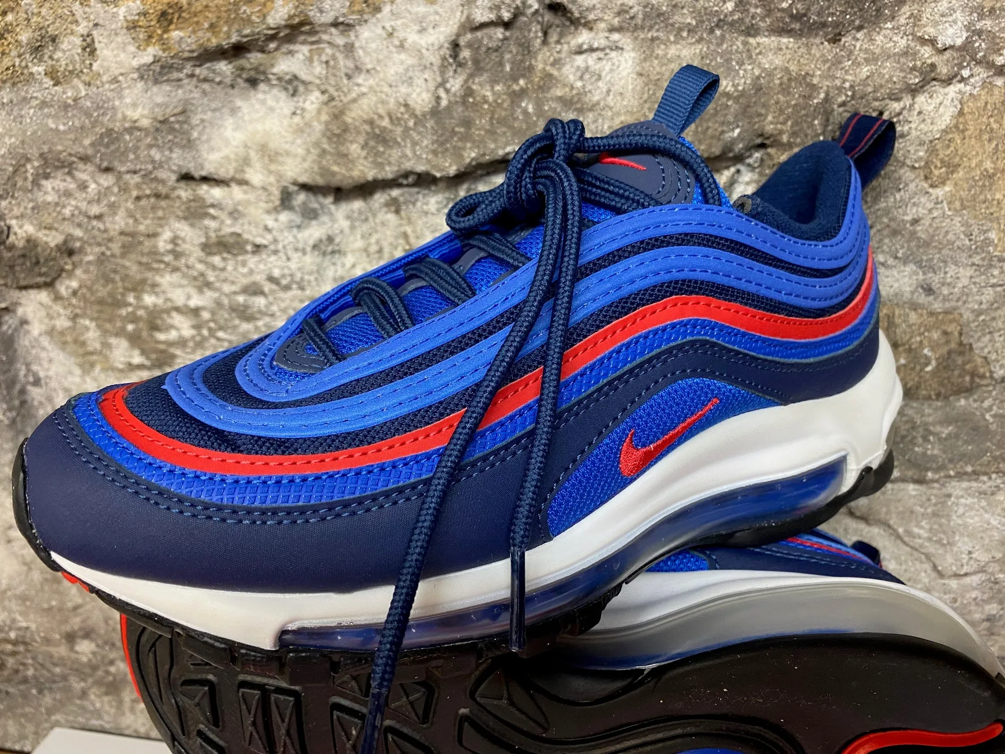 Nike Air Max 97 SE GS Spider-Man Game Royal University Red