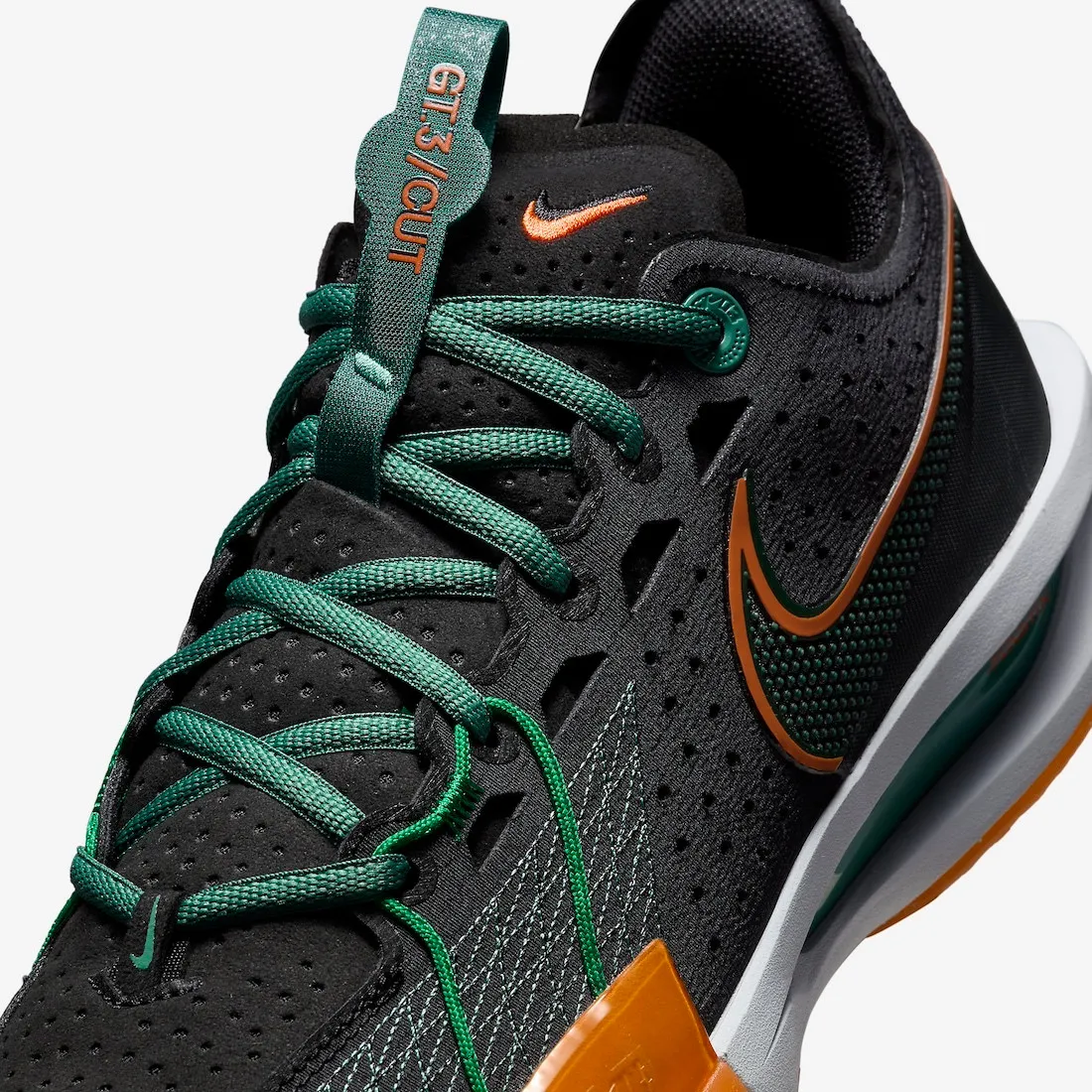 Nike Air Zoom GT Cut 3 Nike University Black Malachite Vintage Green Bicoastal DV2913-001