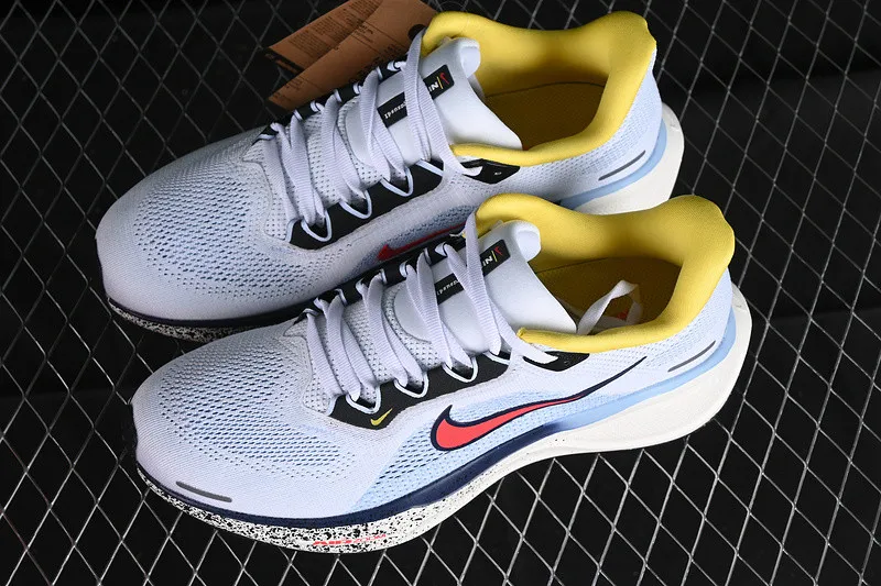 Nike Air Zoom Pegasus 41 White Psychic Blue Speed Yellow Speed Red HJ9068-100