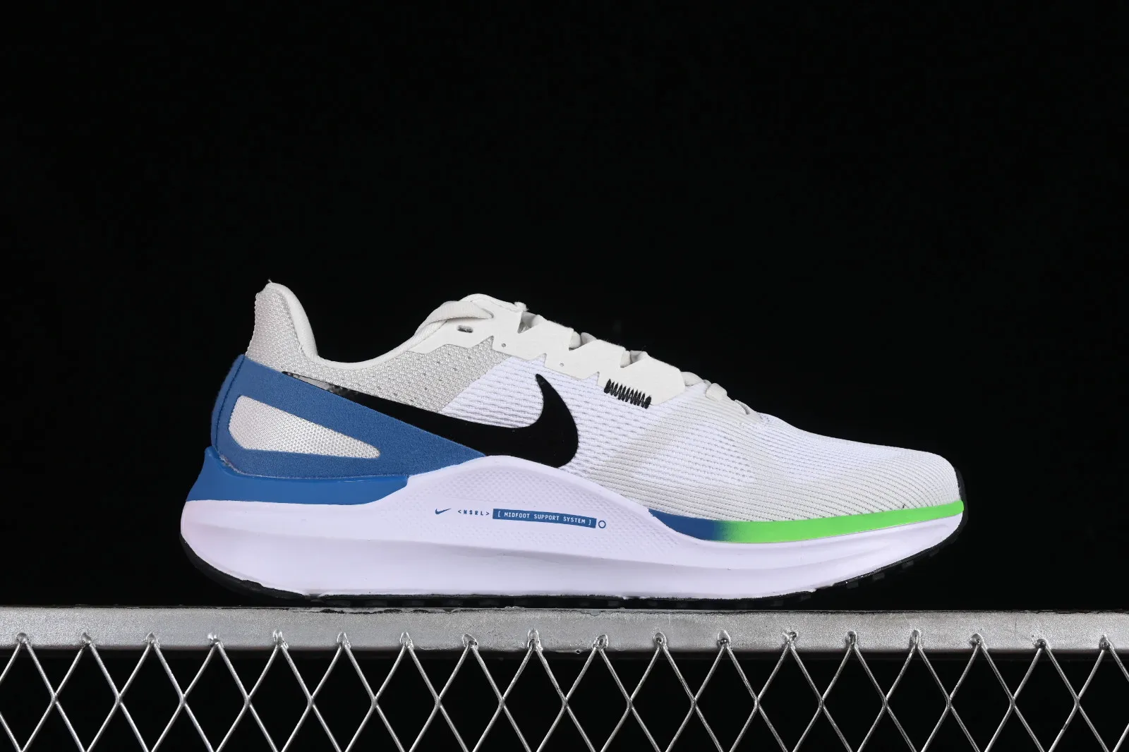 Nike Air Zoom Structure 25 White Black Platinum Tint Star Blue DJ7883-104