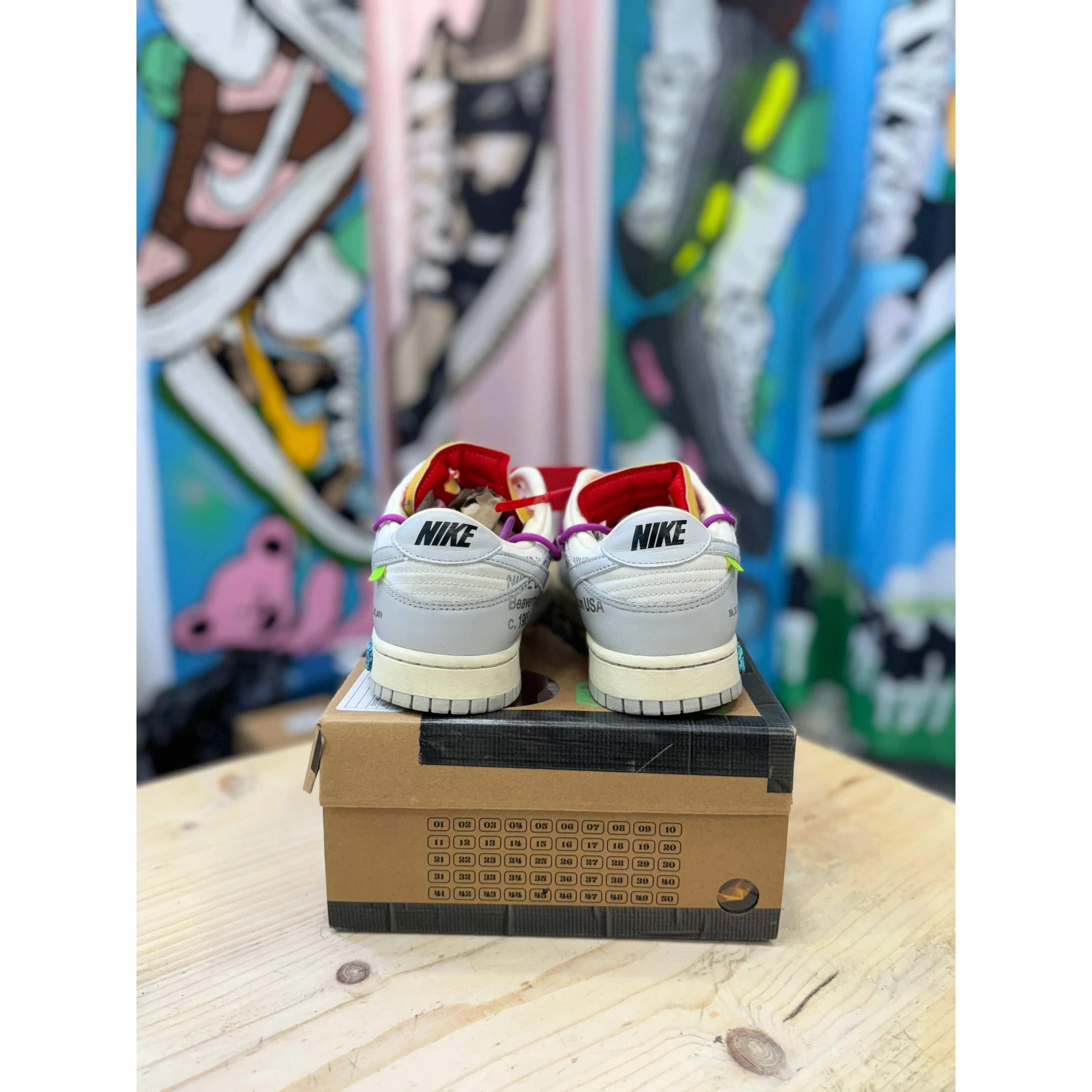 Nike Dunk Low Off White Lot 45 UK 9