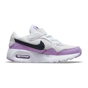 NIKE KIDS AIR MAX SC (PSV) - WHITE/OFF NOIR-LILAC