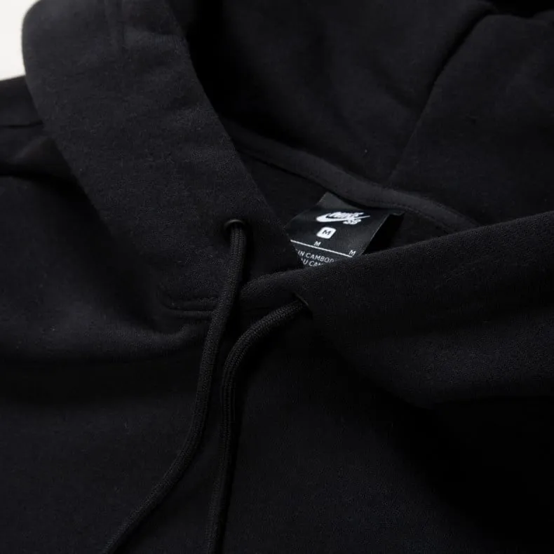 Nike SB Icon Pullover Hooded Sweatshirt (Black/White)