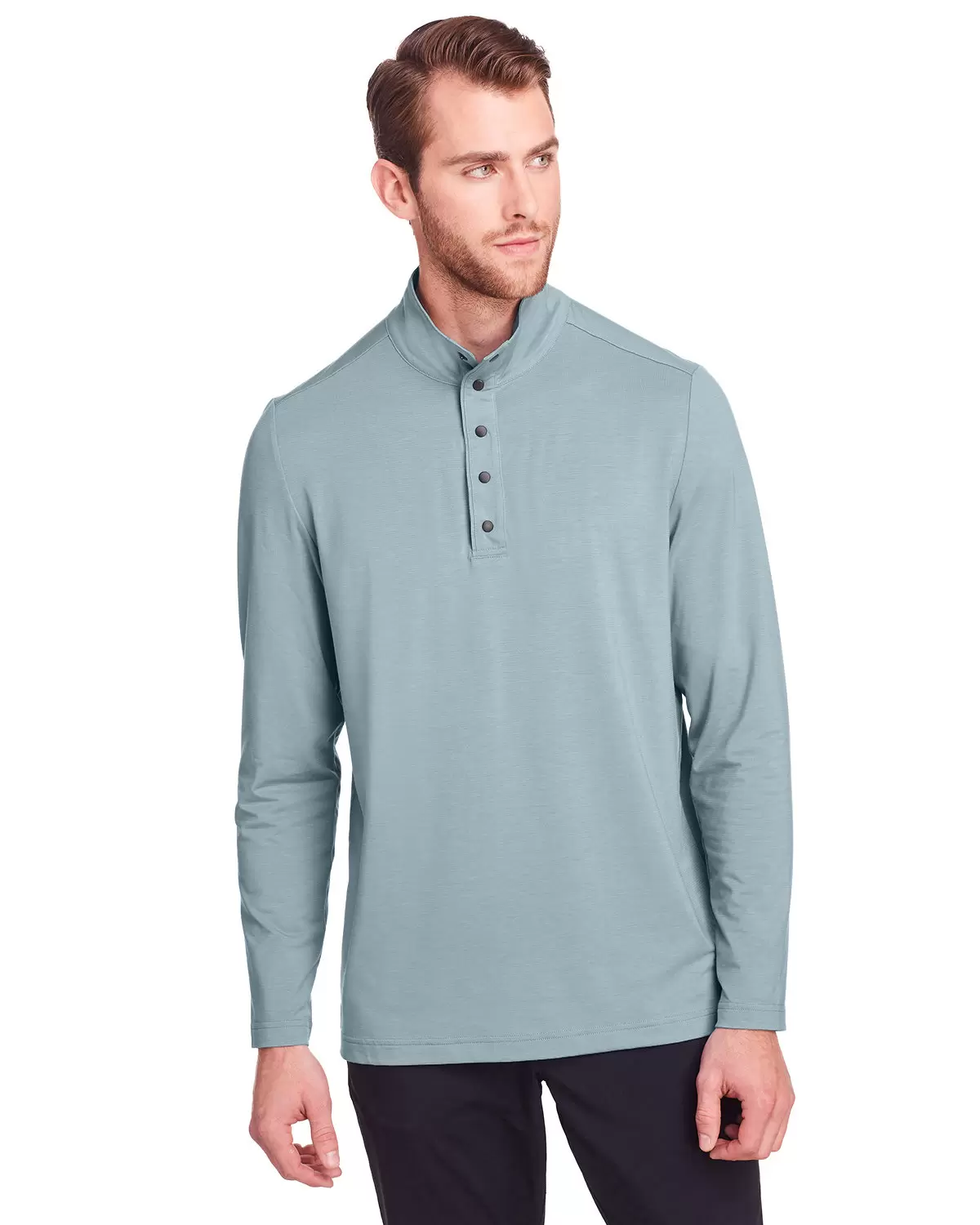 North End NE400 Men's Jaq Snap-Up Stretch Performance Pullover SKU: NE400